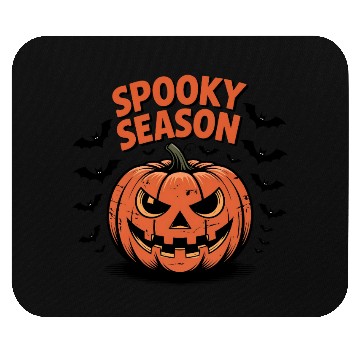 Discover Spooky Season Pumpkin Mouse Pads