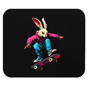 Discover Rabbit skateboard / skater rabbit Mouse Pads