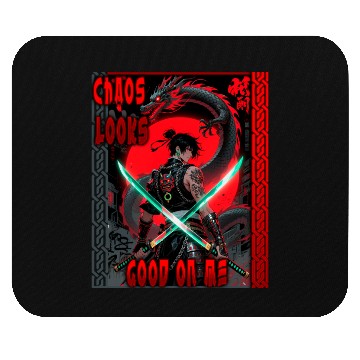 Discover Cyberpunk Samurai with Dragon Mouse Pads