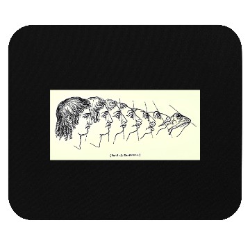 Discover Vintage Evolution Man Into Frog - Werefrog! Mouse Pads