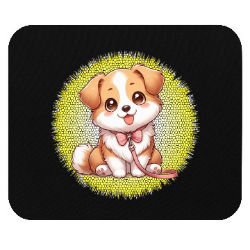 Discover Puppy Sunshine Smile Mouse Pads