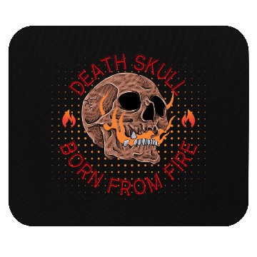Discover Burning Skull Death Skulle Graphic Mouse Pads