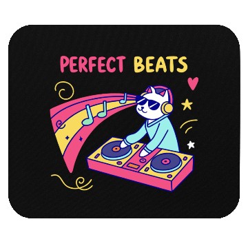 Discover Perfect Beats: DJ Cat Dropping Pawsome Tracks Mouse Pads