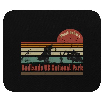 Discover Badlands US National Park South Dakota Travel Mouse Pads