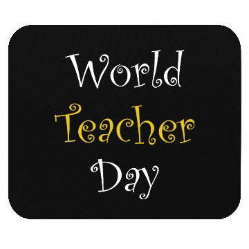 Discover Whimsical World Teacher Day Mouse Pads