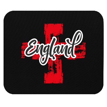 Discover England Flag with Bold Typography Mouse Pads