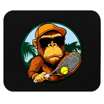Discover Monkey tennis player / tennis monkey Mouse Pads