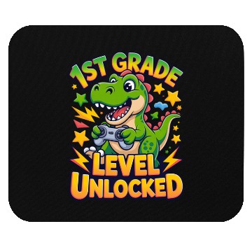 Discover 1st Grade Level Unlocked Back to School Video Game Mouse Pads
