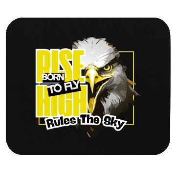 Discover Eagle with Bold Flight Theme Mouse Pads