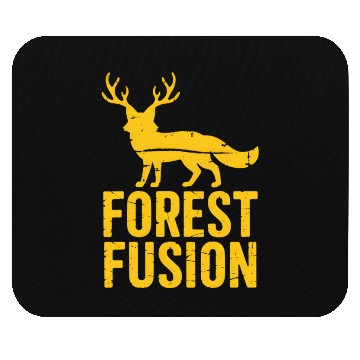 Discover Wild Deer Forest Fusion Mouse Pads
