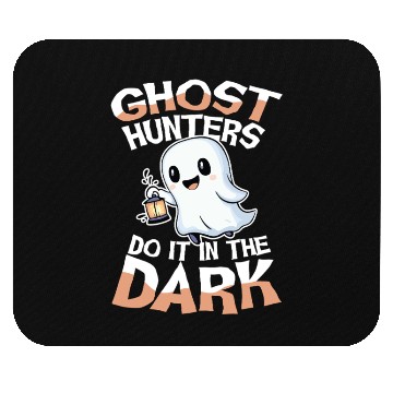 Discover Ghost Hunters Do It In The Dark Cute Ghost Mouse Pads