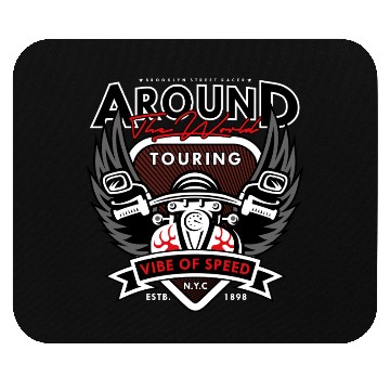 Discover Vibe of Speed Motorcycle Artwork Mouse Pads