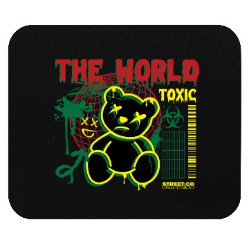 Discover Toxic World Kawaii Bear Artwear Mouse Pads