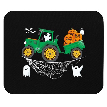 Discover Halloween Tractor Farming Pumpkin Farm Spooky Boy Mouse Pads