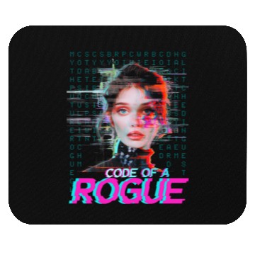 Discover Futuristic Digital Rogue Illustration Mouse Pads