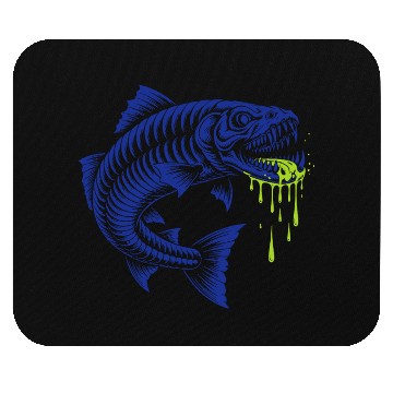Discover Neon Rage Fish Graphic Mouse Pads