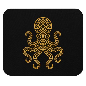 Discover Elegant Mandala Octopus Illustration Mouse Pads