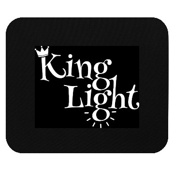 Discover Regal Crown Light Typography Design Mouse Pads