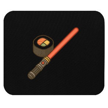 Discover Sushi Ninja Lightsaber Mouse Pads