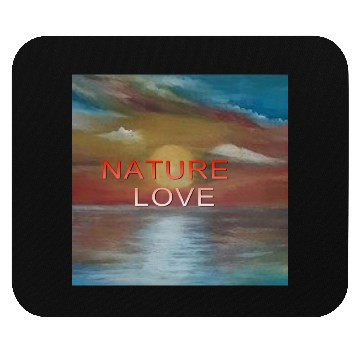 Discover Sunset Ocean Nature Love Design Mouse Pads