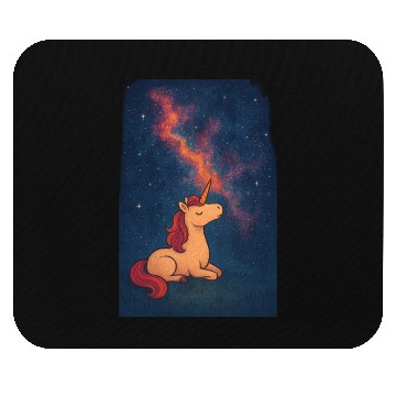 Discover Celestial Unicorn Dreamscape Mouse Pads