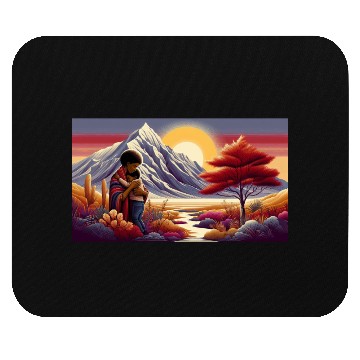 Discover Embracing Nature Sunset Scene Mouse Pads