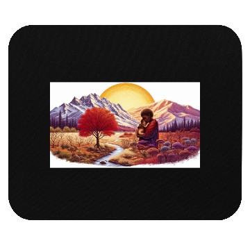 Discover Serene Mountain Autumn Landscape Mouse Pads