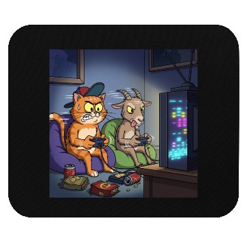 Discover Gaming Cat VS Goat Mouse Pads