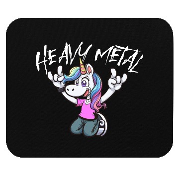 Discover Vibrant Unicorn Rock Hand Design heavy Metal Mouse Pads