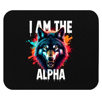 Discover I Am The Alpha Wolf Mouse Pads