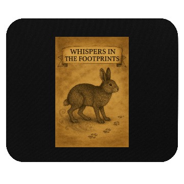 Discover Whispers in the Footprints Rabbit Design Mouse Pads