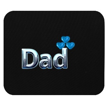 Discover Blue Heart Balloon Dad Design Mouse Pads