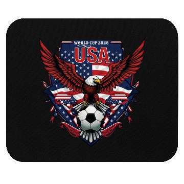 Discover USA Soccer World Cup 2026 Eagle Patriotic Apparel Mouse Pads