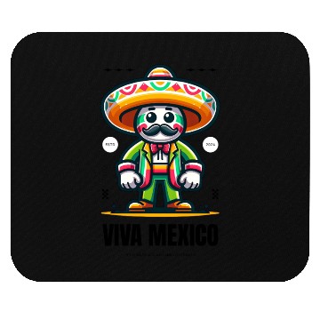 Discover Vibrant Mexican Fiesta Character Design Mouse Pads