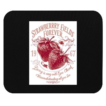 Discover Strawberry Fields Forever Vintage Design Mouse Pads