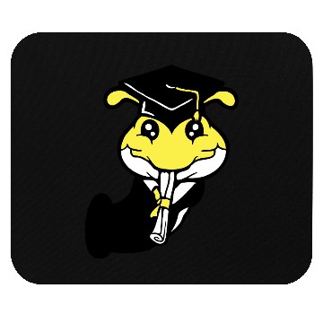 Discover Caterpillar hole school graduation passed College Mouse Pads