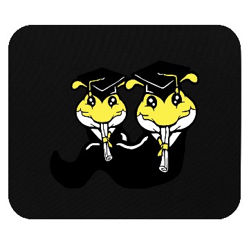 Discover 2 Caterpillar school graduation passed two College Mouse Pads