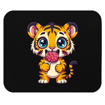 Discover Cute Zombie Tiger Cub Mouse Pads