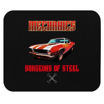 Discover Muscle Car and Steel Mechanics Design Mouse Pads
