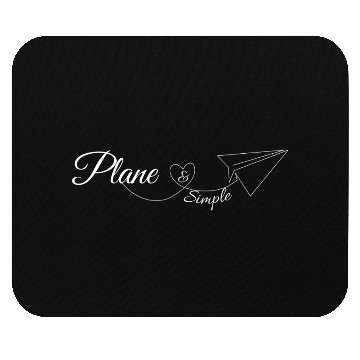 Discover Plane & Simple – Minimalist Paper Plane Art Mouse Pads
