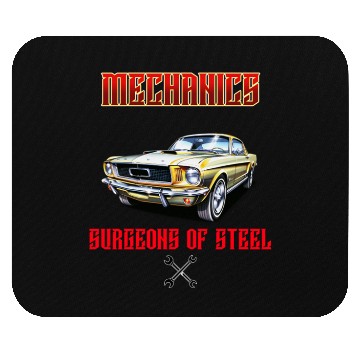 Discover Muscle Car Classic Mechanics Design Mouse Pads