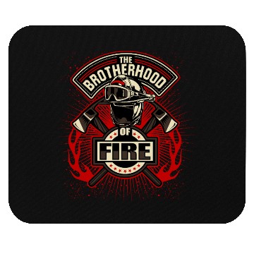 Discover Brotherhood of Fire Firefighter Emblem Mouse Pads