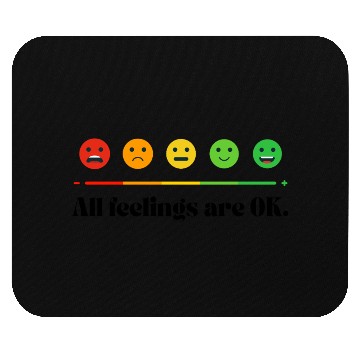 Discover All feelings are OK - Mental Health Awareness Mouse Pads