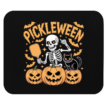 Discover Pickleween Pickleball Player Pumpkin Halloween Mouse Pads