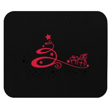 Discover Christmas Tree with Stars and Gift Boxes Mouse Pads