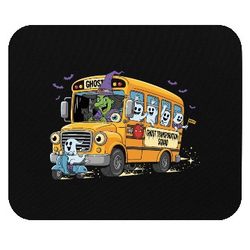 Discover Witch and Ghost Squad on Haunted Bus Mouse Pads
