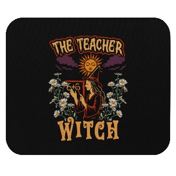 Discover Teacher Teaching Teachers School The Teacher Witch Mouse Pads