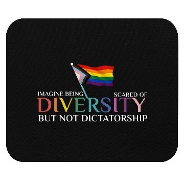 Discover Diversity Pride Flag Inspirational Design Mouse Pads