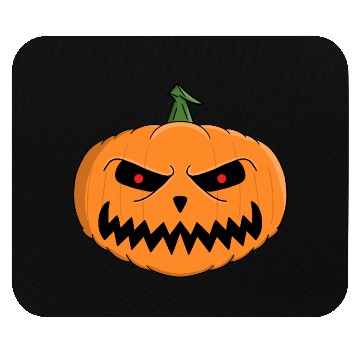 Discover Menacing Jack-O'-Lantern Halloween Design Mouse Pads