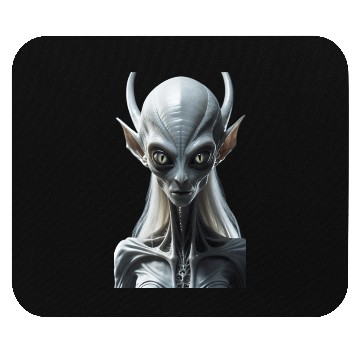 Discover Futuristic Alien Creature Illustration Mouse Pads